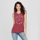 Women's Southern State Of Mind Graphic Tank Top - Awake Burgundy M, Size: