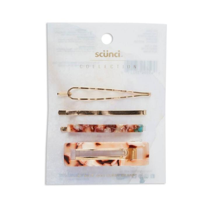 Scunci Collection Bobby & Salon Clips - Pink Tort