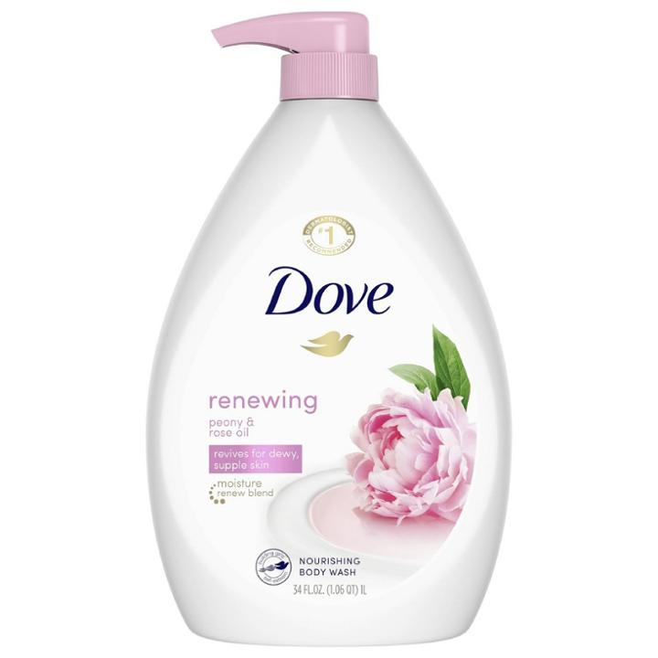 Dove Beauty Dove Body Wash With Pump - Renewing Peony & Rose Oil