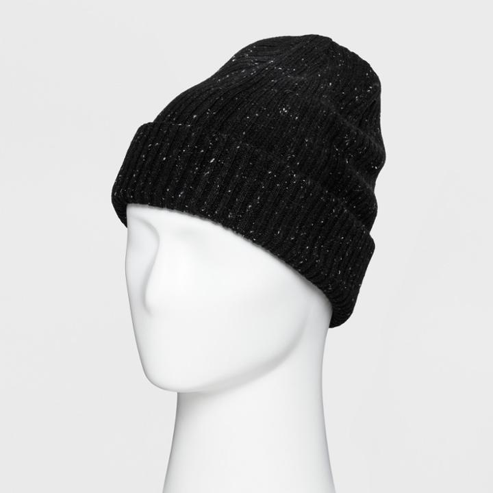 Men's Neps Quality Cuffed Beanie Black Beanies - Goodfellow & Co Black