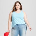 Women's Plus Size Lafayette Knit Tank Top - Universal Thread Blue