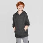 Boys' Long Sleeve Hooded T-shirt - Cat & Jack Black