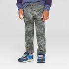 Toddler Boys' Reinforced Knee Jogger Fit Pull-on Pants - Cat & Jack Hazy Green