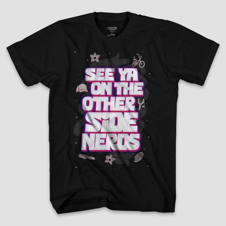 Men's Stranger Things Cymone Wilder Short Sleeve Graphic T-shirt - Black