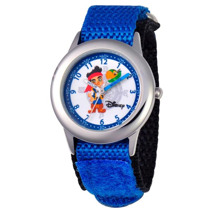 Boys' Disney Jake Stainless Steel Time Teacher Watch - Blue