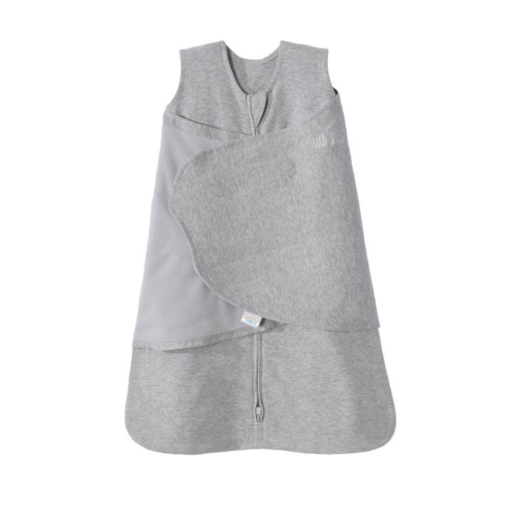 Halo Innovations Sleepsack 100% Cotton Swaddle Wrap Heather Gray
