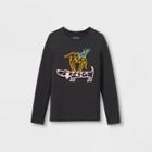 Girls' Long Sleeve Dogs Graphic T-shirt - Cat & Jack Charcoal Gray