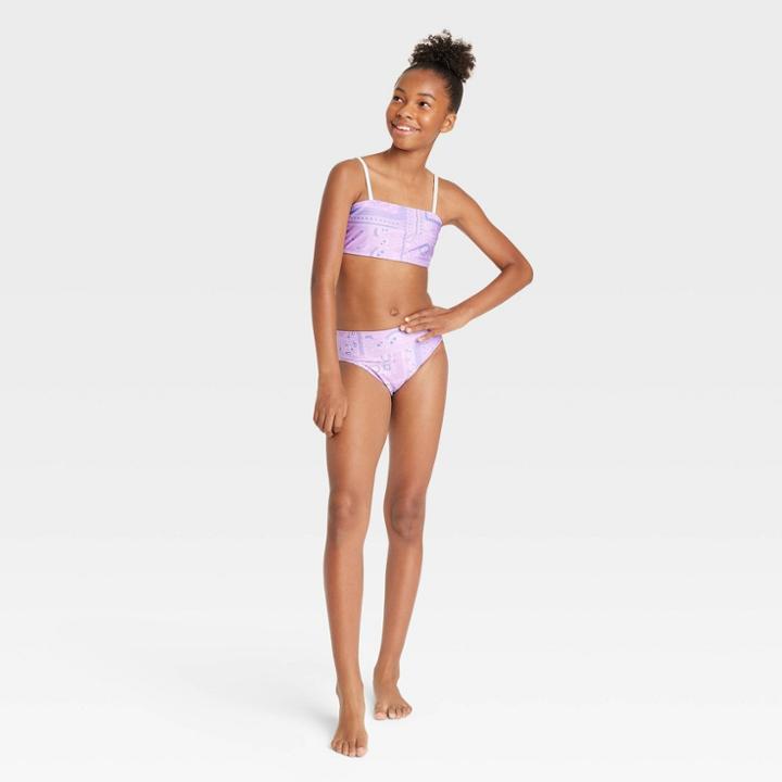 Girls' 3pc Desert Dreamer Swimwear Set - Art Class