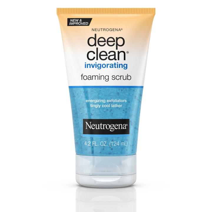 Neutrogena Deep Clean Invigorating Foaming Face Scrub - 4.2 Fl Oz, Adult Unisex
