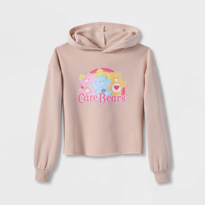 Girls' Care Bears Hoodie Sweater - Art Class Tan