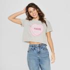 Women's Short Sleeve Tacos Heart Graphic T-shirt - Grayson Threads (juniors') Gray