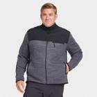 Men's Fleece Full Zip Sweatshirt - All In Motion Gray