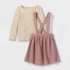 Grayson Collective Toddler Girls' Ribbed Long Sleeve Skirtall