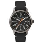 Men's Timex Expedition Scout Watch With Leather Strap - Gray/black Tw4b01900jt,