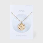 No Brand Star Map Pendant Chain Necklace - Gold