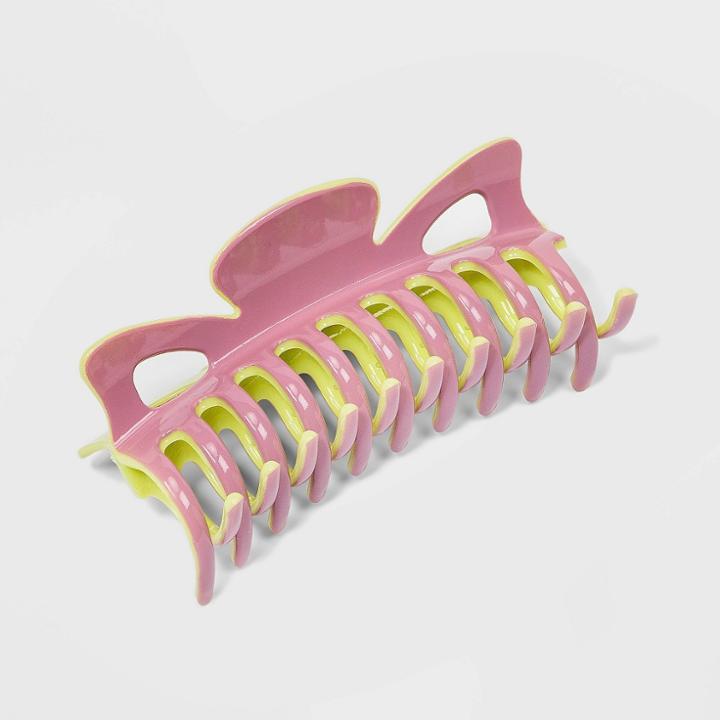 Large Two-tone Claw Clip - Wild Fable Purple/green