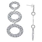 Target Silver Plated Hammered Drop Earrings