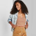 Women's Knit Textured Cropped Tube Top - Wild Fable Xxs