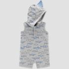 Baby Boys' Sharks Romper - Just One You Made By Carter's Gray Newborn