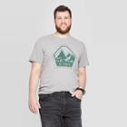 Men's Tall Standard Fit Short Sleeve Go Forth Crew Neck Graphic T-shirt - Goodfellow & Co Gray