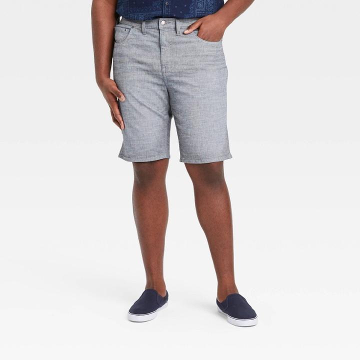 Men's Big & Tall 10.5 Slim Fit Jean Shorts - Goodfellow & Co Blue