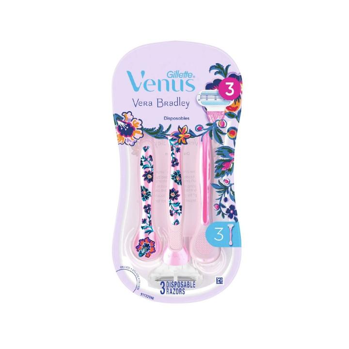 Venus Vera Bradley Disposable Razors White