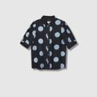 Women's Polka Dot Puff Short Sleeve Blouse - Who What Wear Black