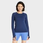 Women's Seamless Long Sleeve Top - All In Motion Indigo