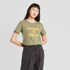 Zoe+liv Women's Change Is Good Short Sleeve Graphic T-shirt - Green