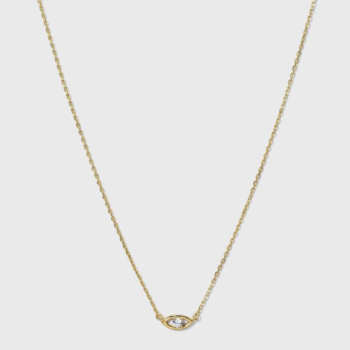 Sugarfix By Baublebar Delicate Evil Eye Pendant Necklace - Gold