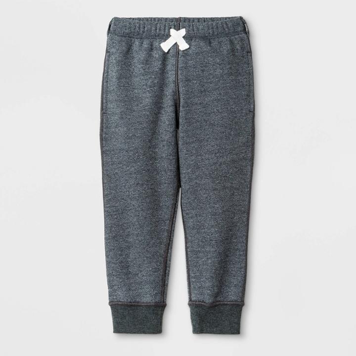 Toddler Boys' Adaptive Fleece Joggers - Cat & Jack Charcoal 5t, Boy's, Gray