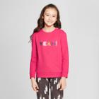 Girls' Yeah Pullover - Cat & Jack Red