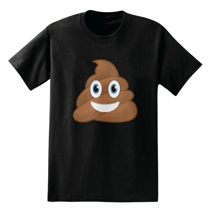 Iml Men's Smiling Poo T-shirt Black