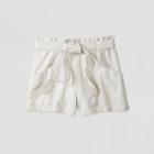 Women's Mid-rise Tie Waist Linen Shorts - Universal Thread