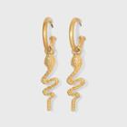 Snake Charm Hoop Earrings - Wild Fable Gold