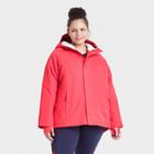Women's Plus Size Cold Weather Softshell Jacket - All In Motion Fire Red