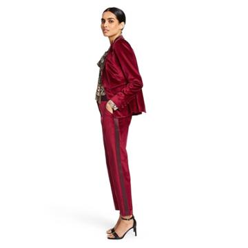 Women's Velvet Straight Leg Ankle Pants - Altuzarra For Target Red