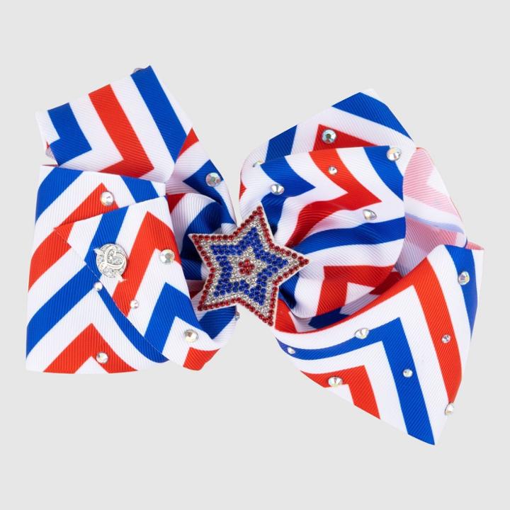 Girls' Jojo Siwa Chevron Americana Bow Hair Clip