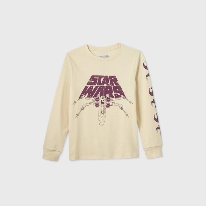 Boys' Star Wars Long Sleeve T-shirt - Off-white