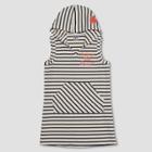 Junk Food Girls' Mickey Mouse Striped Hoodie - Black/white