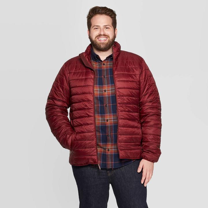 Men's Big & Tall Puffer Jacket - Goodfellow & Co Brandywine