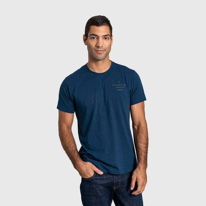 United By Blue Men's Organic Logo Graphic T-shirt - Moonlit Ocean