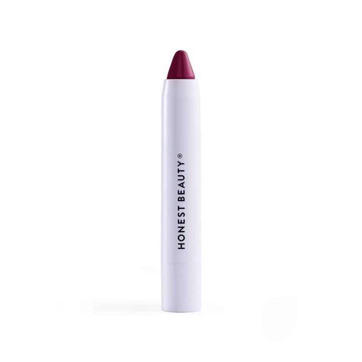 Honest Beauty Lip Crayon Demi-matte - Mulberry - 0.105oz, Pink