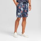 Men's 8 Floral Elastic Waist Shorts - Goodfellow & Co Navy