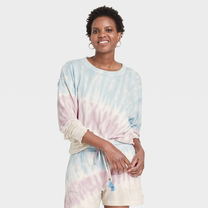 Women's Leisure Sweatshirt - Knox Rose Tie-dye Xs, Multicolor Tie-dye