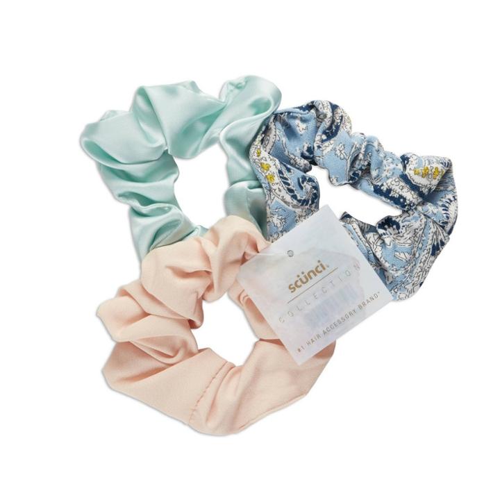 Scunci Collection Multi Scrunchies - Blue Floral