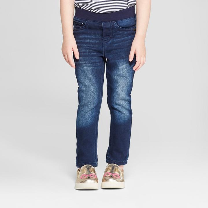 Toddler Girls' Jeans - Cat & Jack Navy