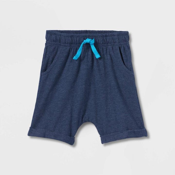 Toddler Boys' Jersey Knit Pull-on Shorts - Cat & Jack Navy Blue