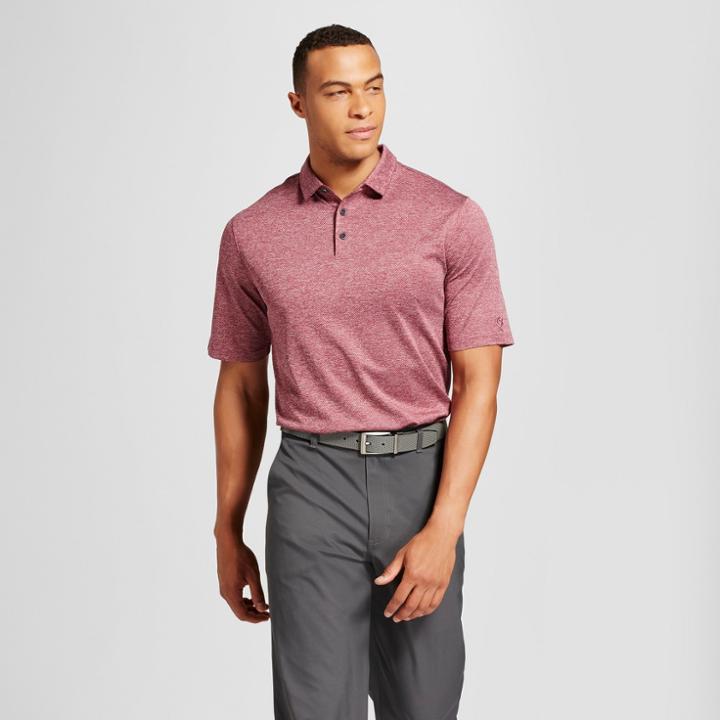 Men's Big Texture Golf Polo Shirt - C9 Champion Berry (pink)