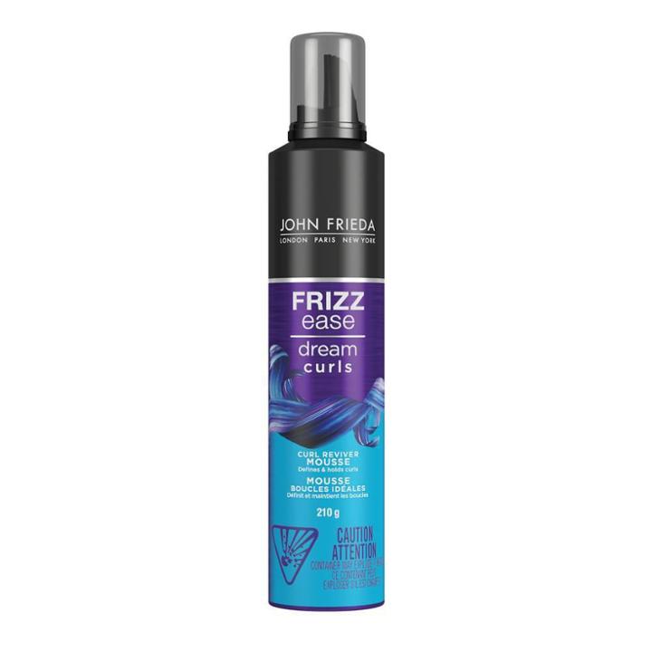 John Frieda Frizz Ease Dream Curls Curl Reviver Mousse, Enhances Curls, Flexible Hold, Frizzy Hair